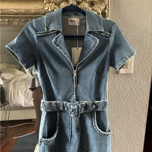 MUMU denim dress small